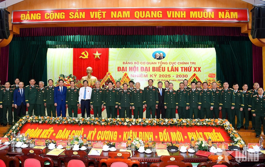 Đại tướng Trịnh Văn Quyết dự, chỉ đạo Đại hội đại biểu Đảng bộ Cơ quan Tổng cục Chính trị lần thứ XX, nhiệm kỳ 2025-2030